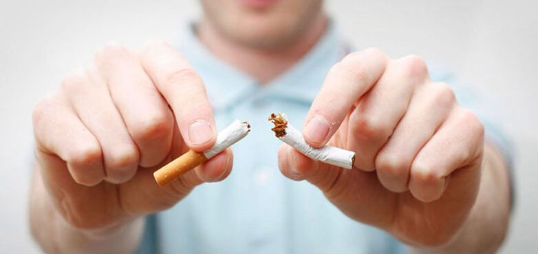 Umiestnené do pol cigarety